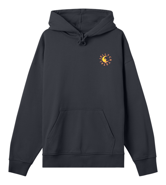 Jelly Crystal ON THE MOON hoodie OFF BLACK